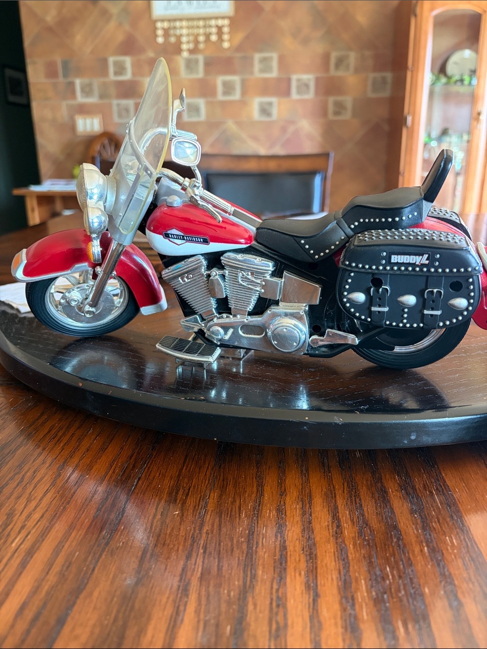 Harley-Davidson Red and Black Classic Cruiser Figurine